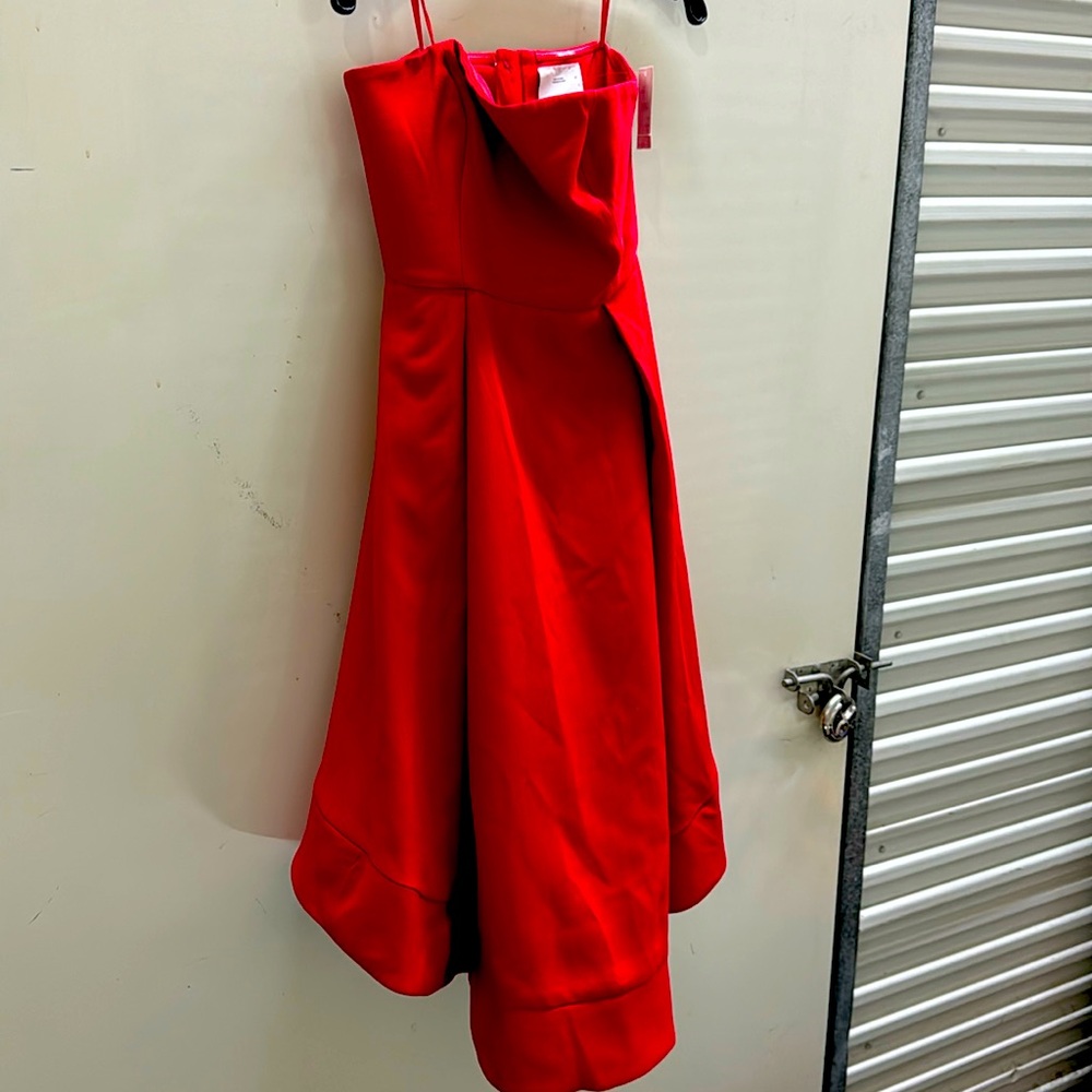 Brand new c/Med Collective Strapless Red Dress with pockets